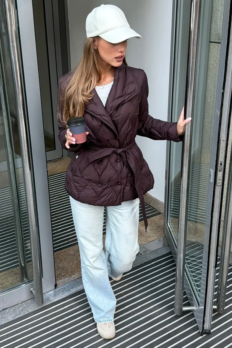 Burgundy transitional jacket