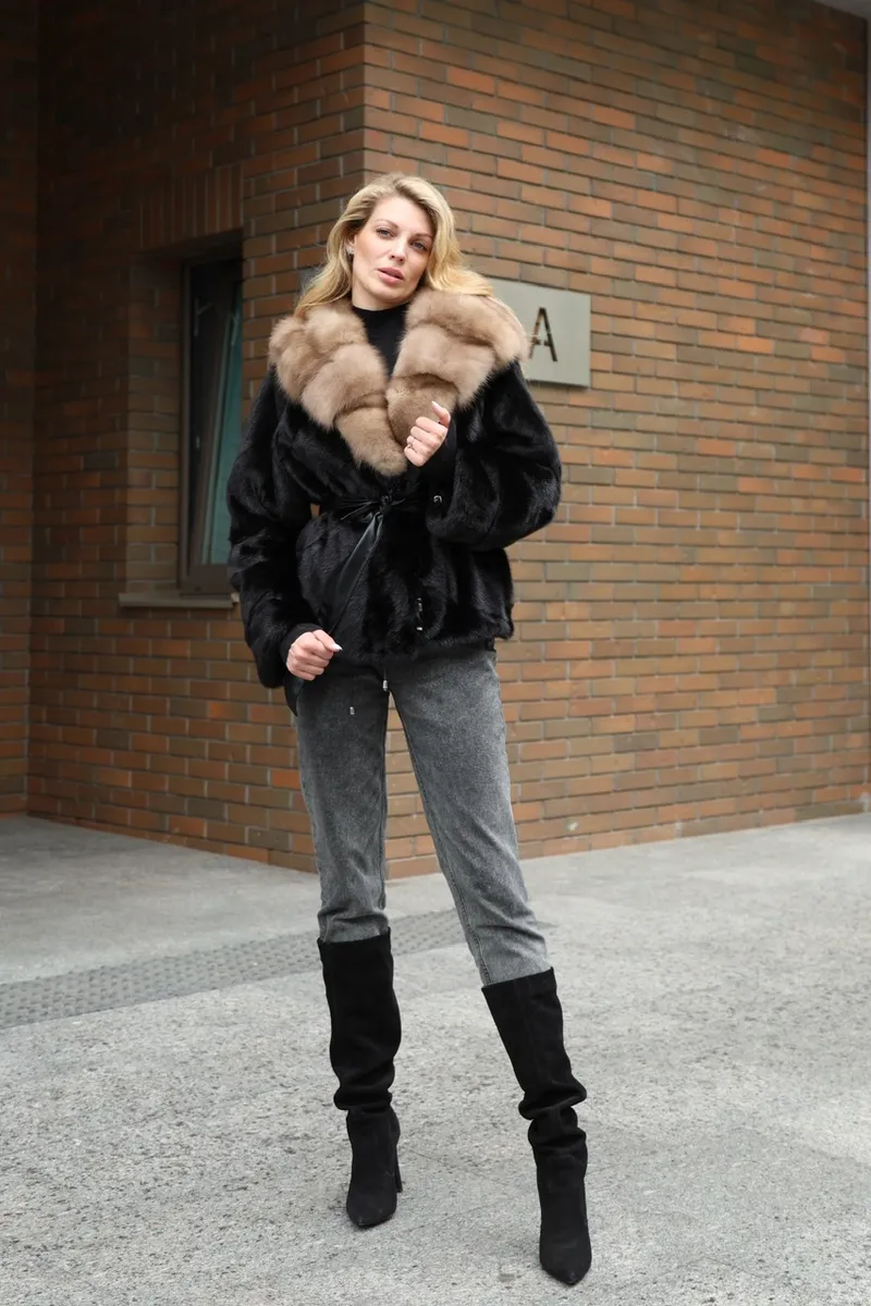 Exclusive Coat Made from Premium Scandinavian Mink Fur
