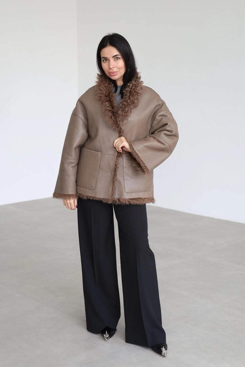Reversible Tigrado sheepskin coat