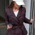 Burgundy transitional jacket