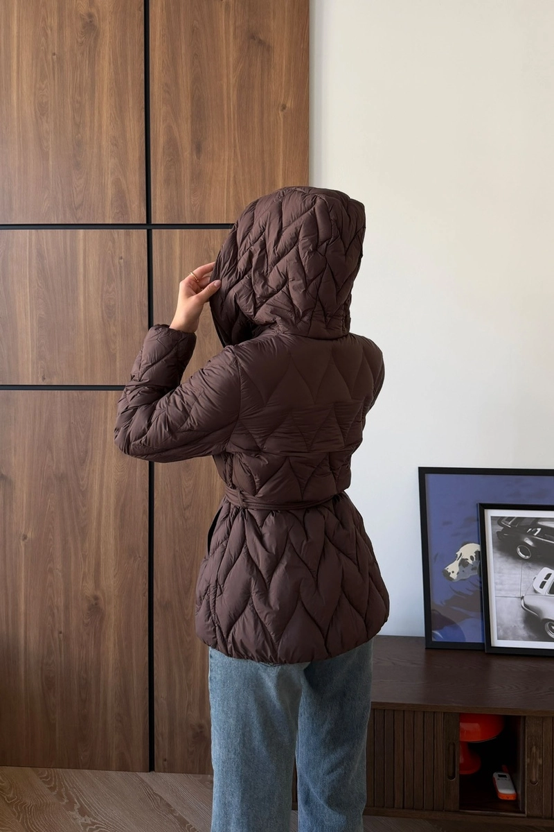 Basic down jacket made of waterproof fabric