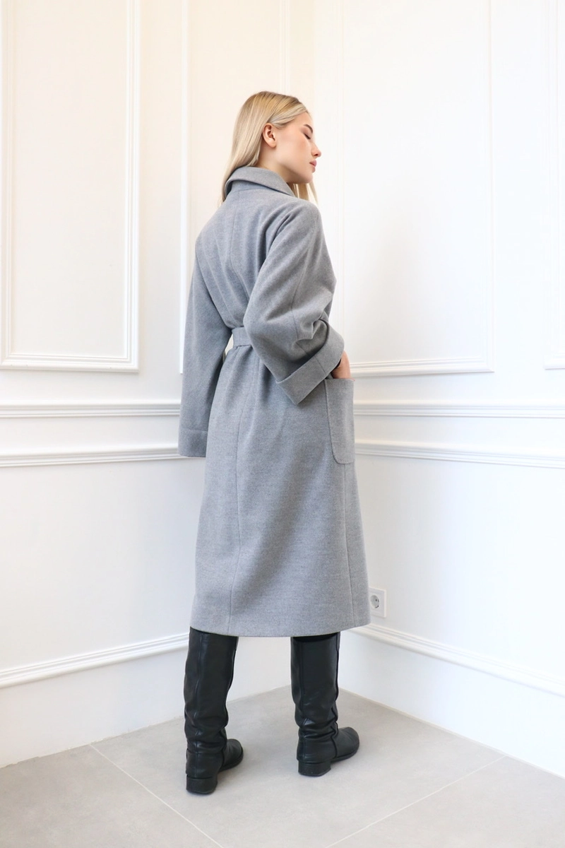 Max Mara style gray coat