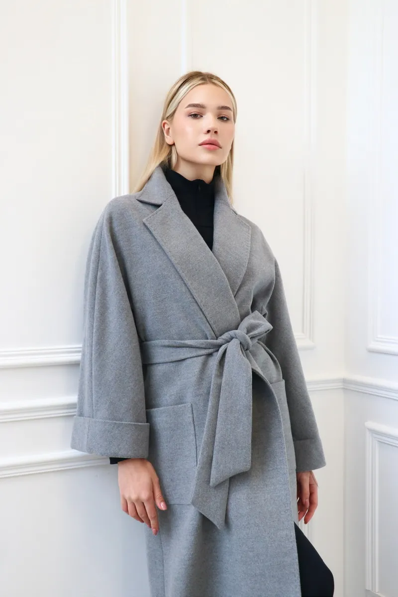 Max Mara style gray coat