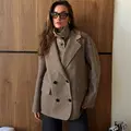Wool two-piece set: jacket and vest