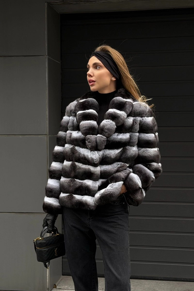 Chinchilla fur coat