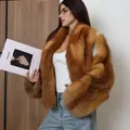 Шуба из меха аукционной лисицы RED FOX