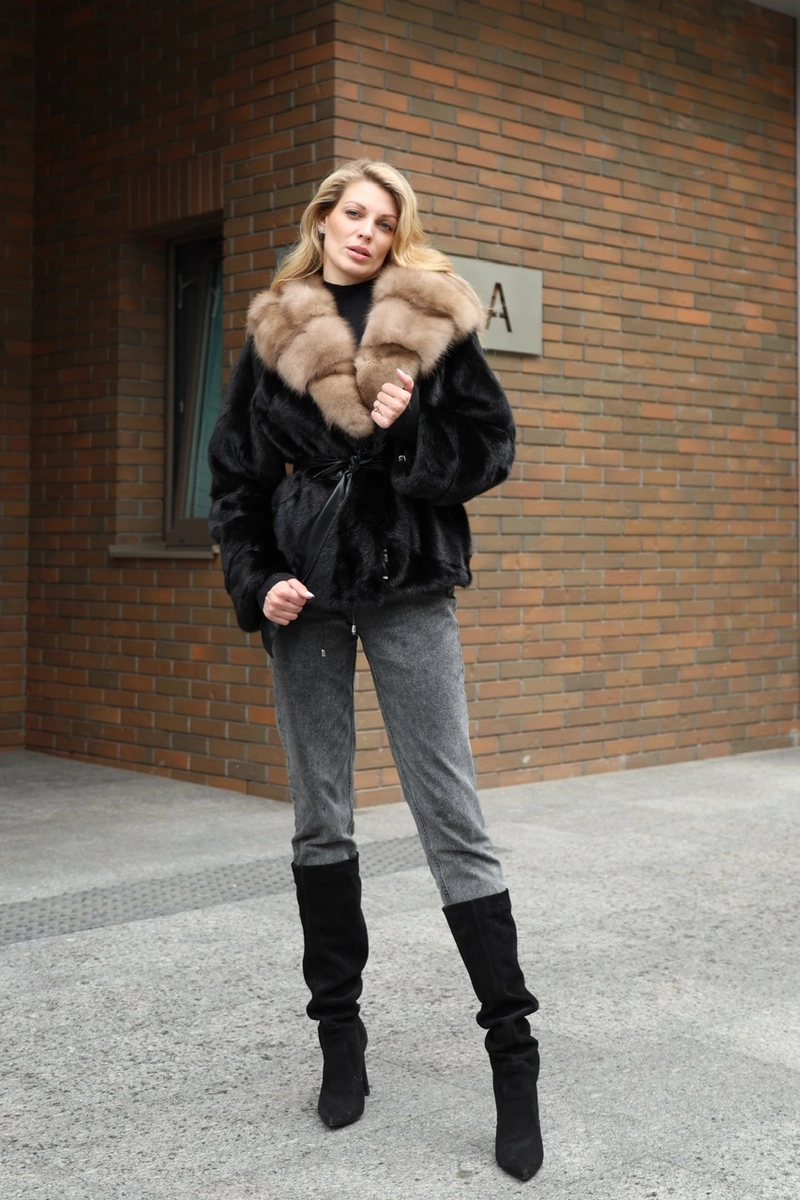 Exclusive Coat Made from Premium Scandinavian Mink Fur