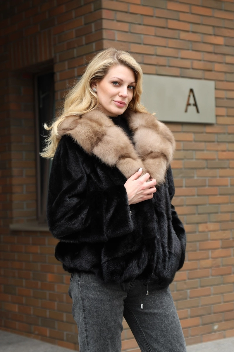 Exclusive Coat Made from Premium Scandinavian Mink Fur