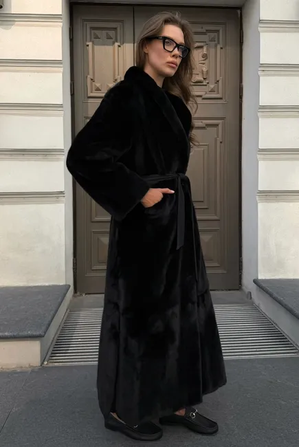 Manzari premium mink fur coat 
