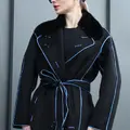 Двустороннее пальто инкрустированное стразами