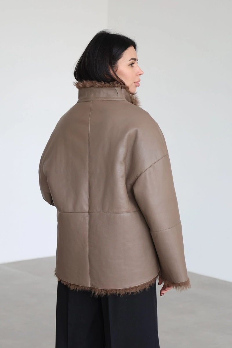 Reversible Tigrado sheepskin coat