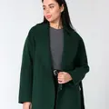Смарагдове пальто з кашеміру