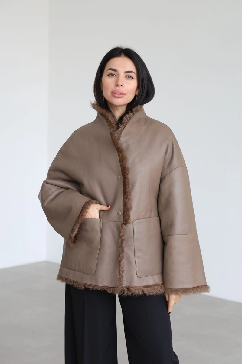 Reversible Tigrado sheepskin coat
