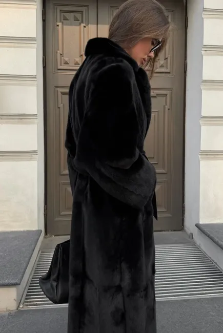 Manzari premium mink fur coat 