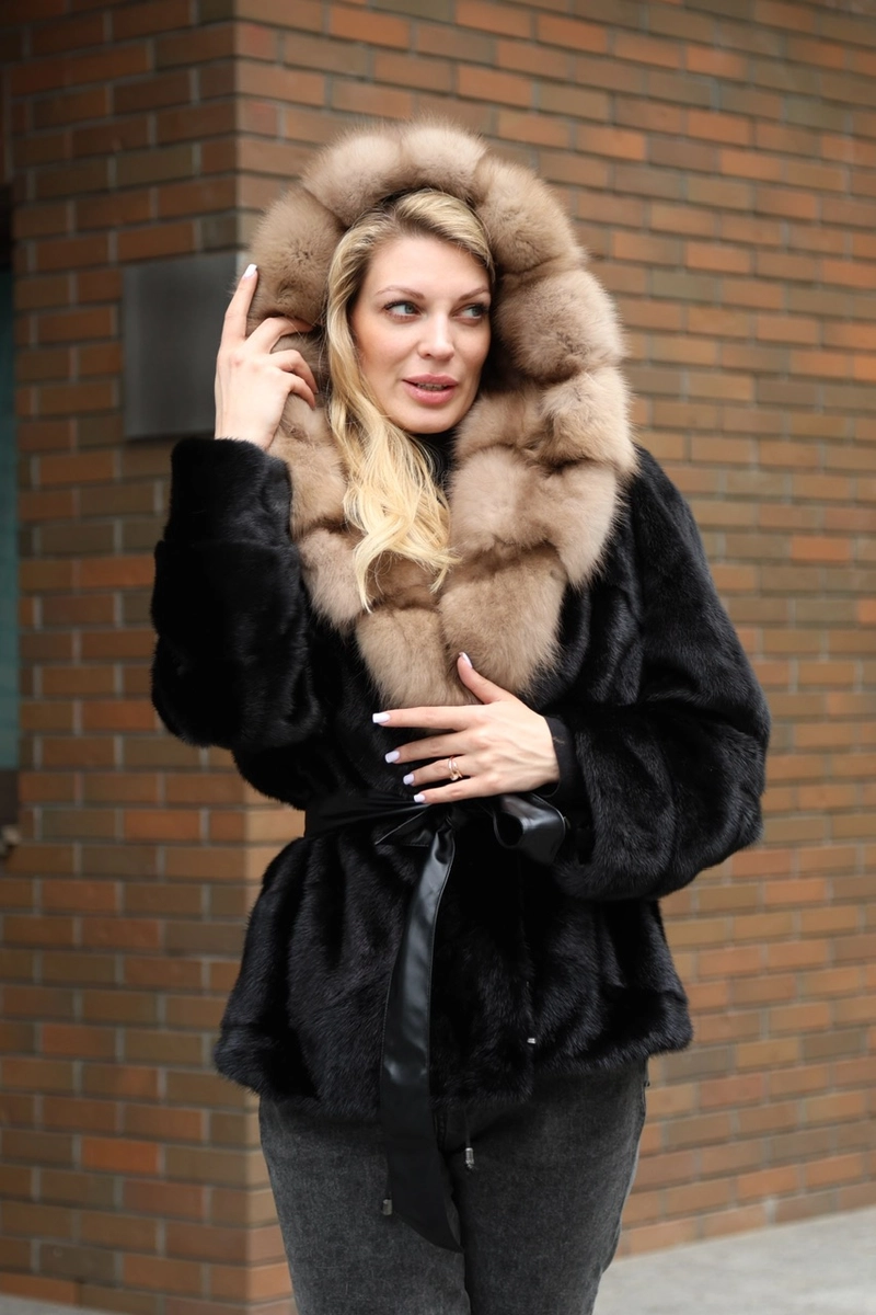 Exclusive Coat Made from Premium Scandinavian Mink Fur