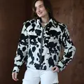 Cavallino  Bomber Jacket in Animal Print