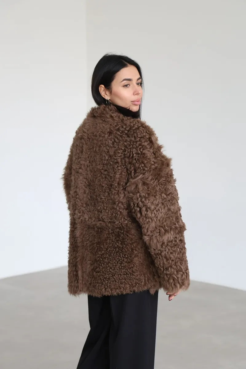 Reversible Tigrado sheepskin coat