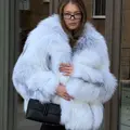 Autolady fox fur coat