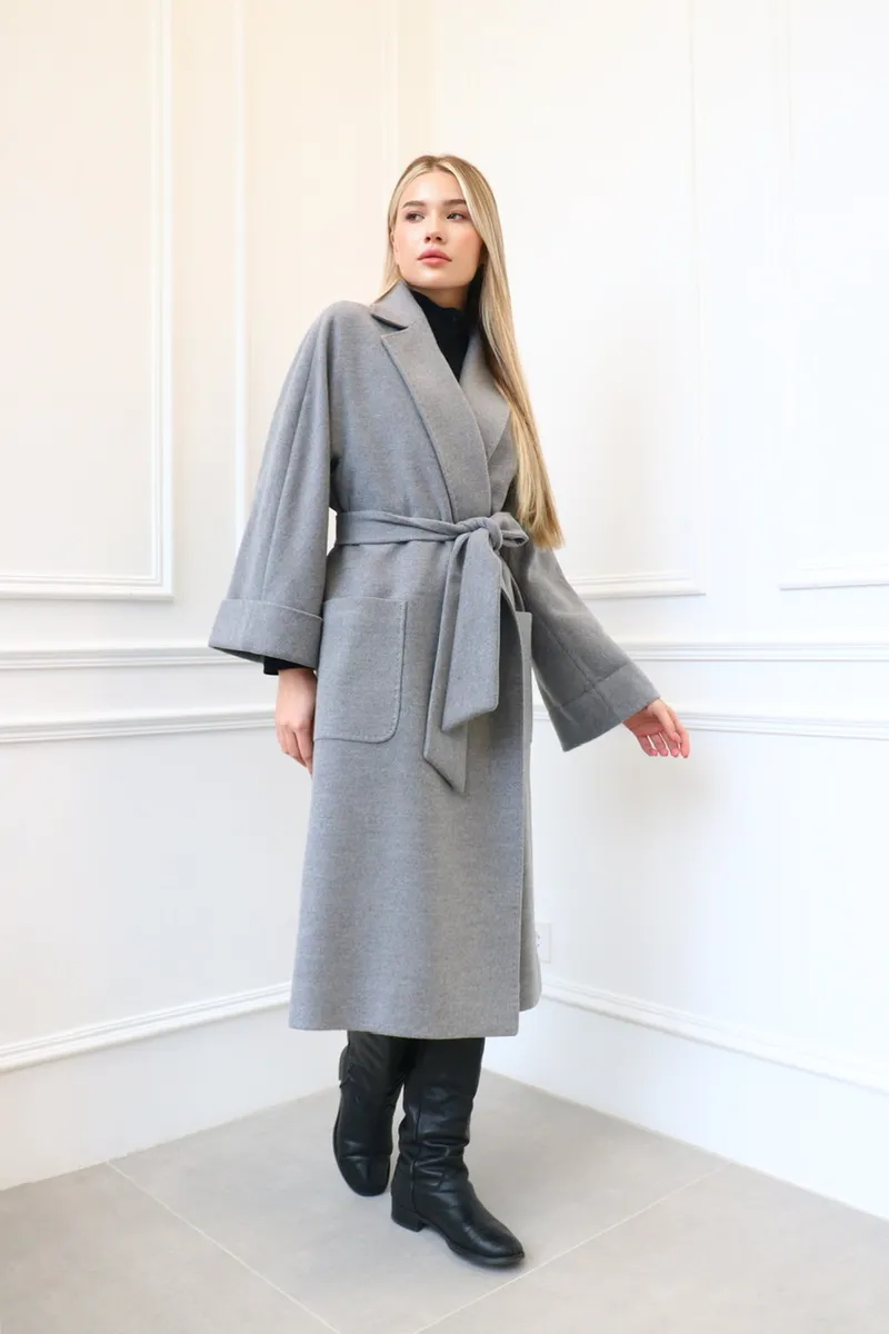 Max Mara style gray coat