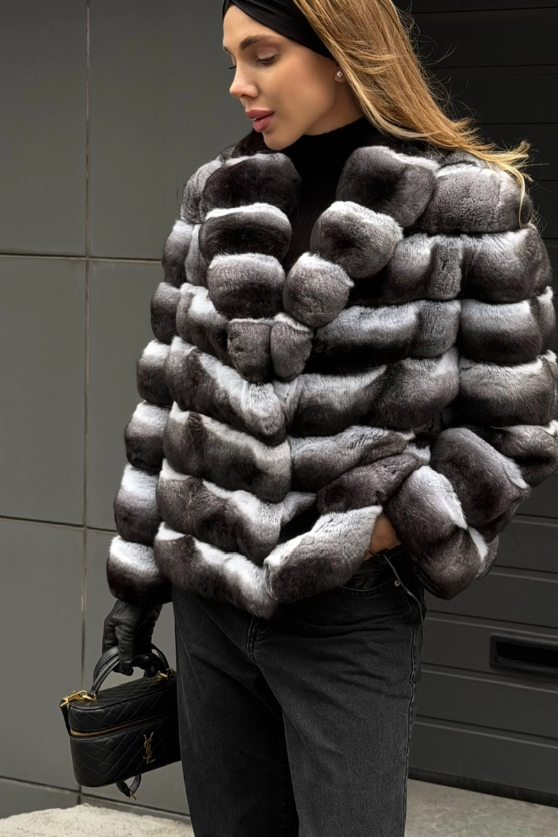 Chinchilla fur coat
