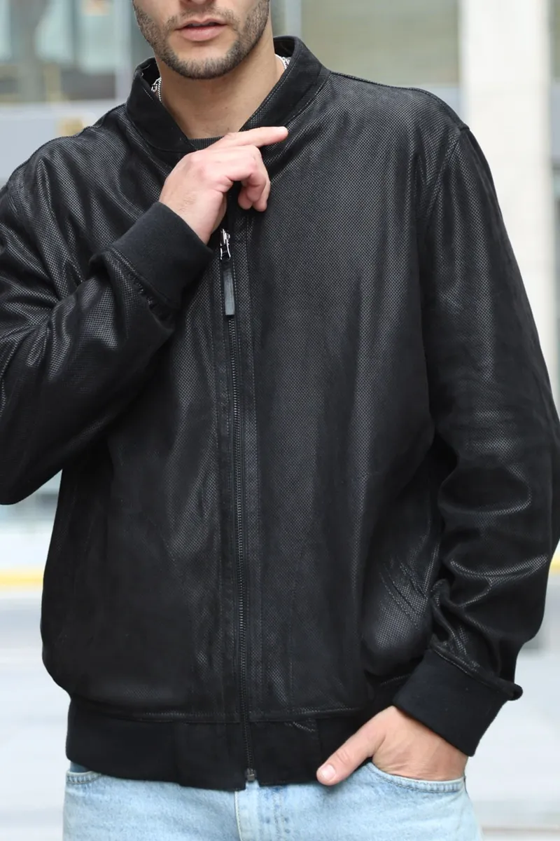 Reversible jacket with an elastic waistband