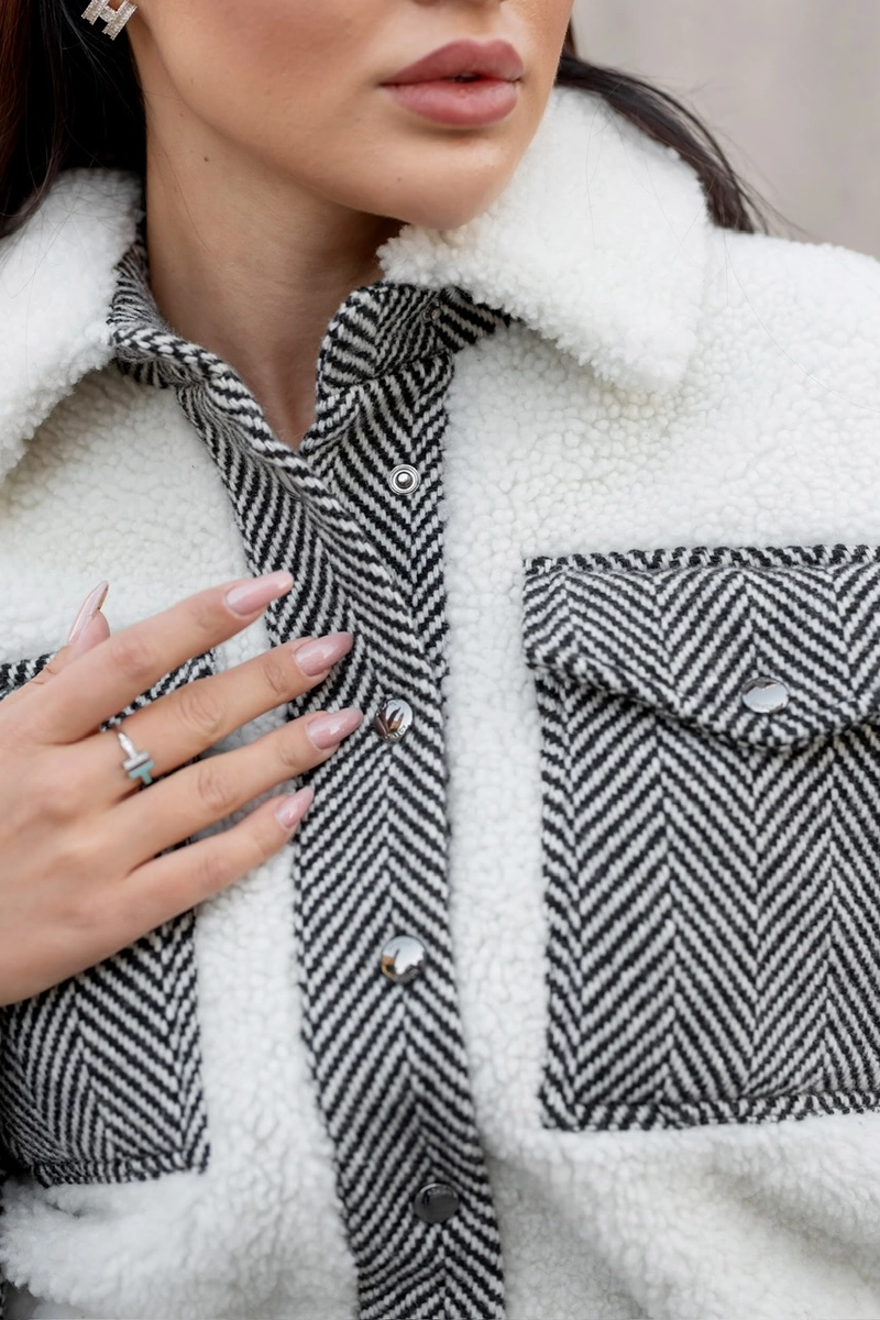 Cropped bomber jacket with patch pockets