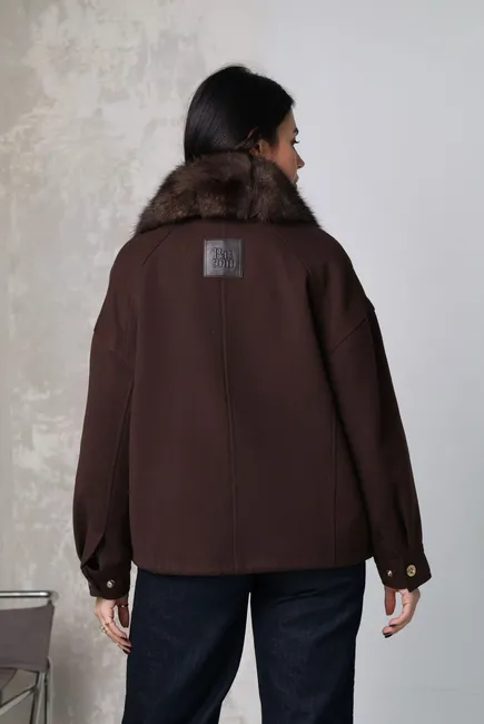 Premium coat crafted from Italian Marini fabric