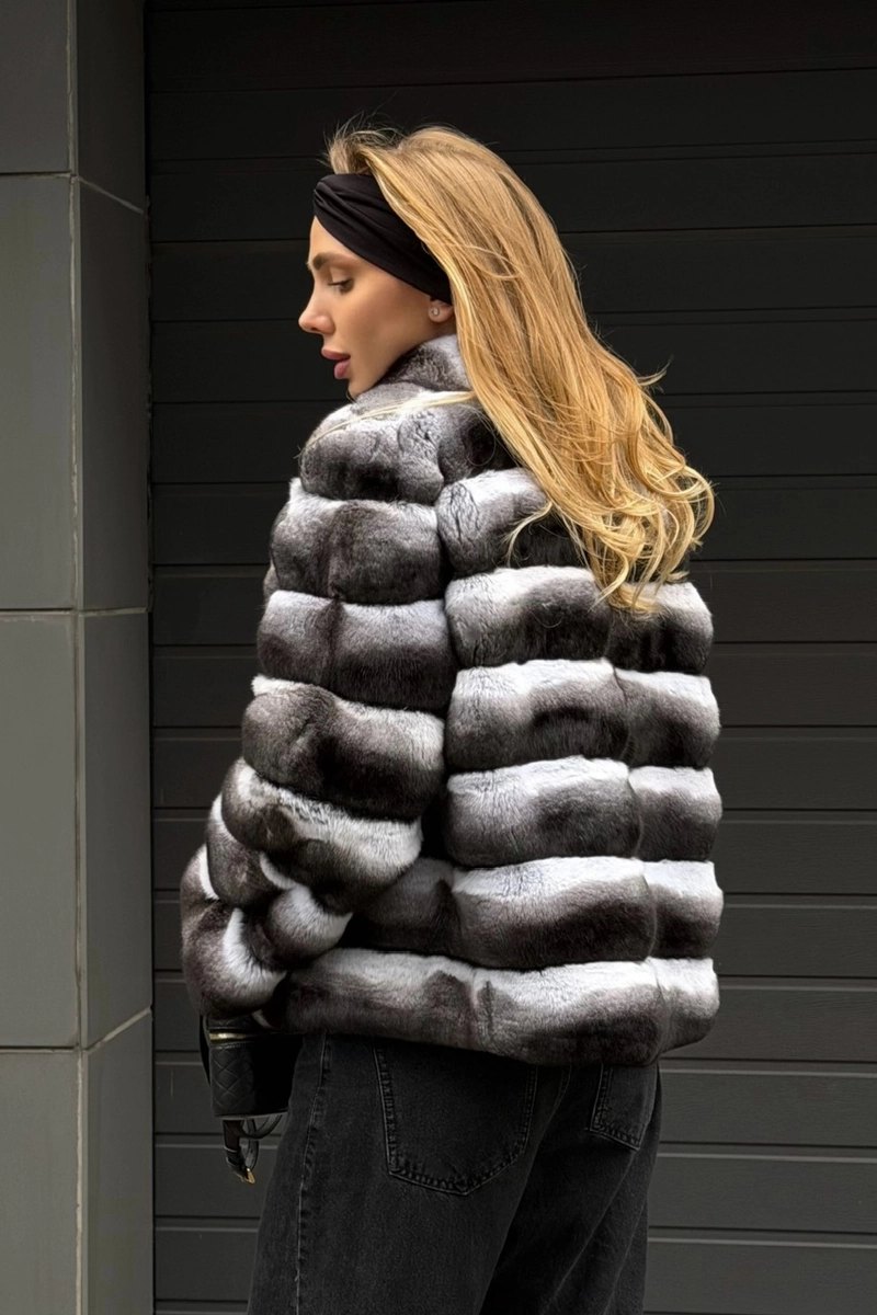 Chinchilla fur coat