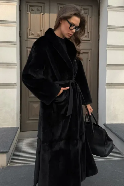 Manzari premium mink fur coat 