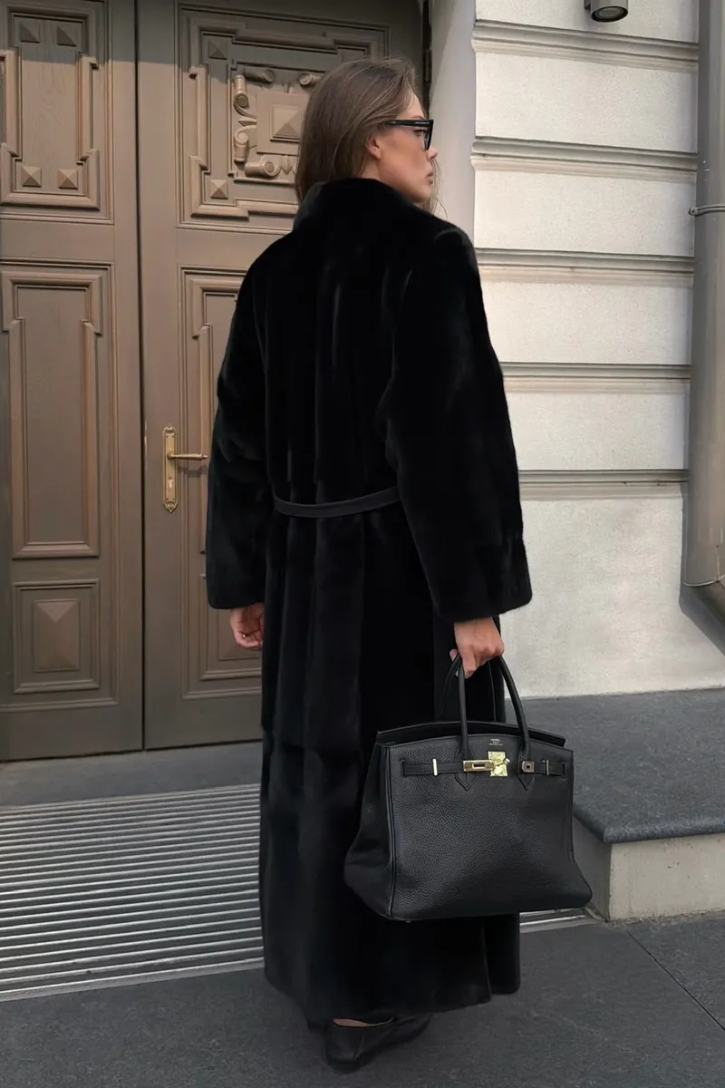 Manzari premium mink fur coat 