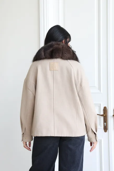 Premium coat crafted from Italian Marini fabric