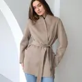 Fitted cashmere coat