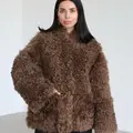 Reversible Tigrado sheepskin coat