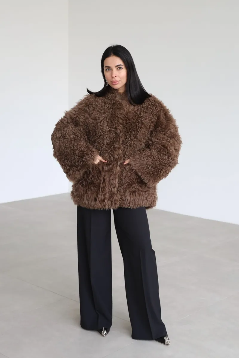 Reversible Tigrado sheepskin coat