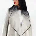 Leather raincoat made of smooth premium quality leather 